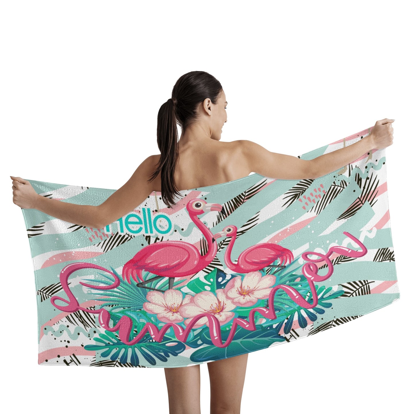 Ultra-Soft Bath Towel - 80% Polyester & 20% Cotton - Skin-Friendly & Comfortable - For Home, Beach, Gym - Gift for Friends