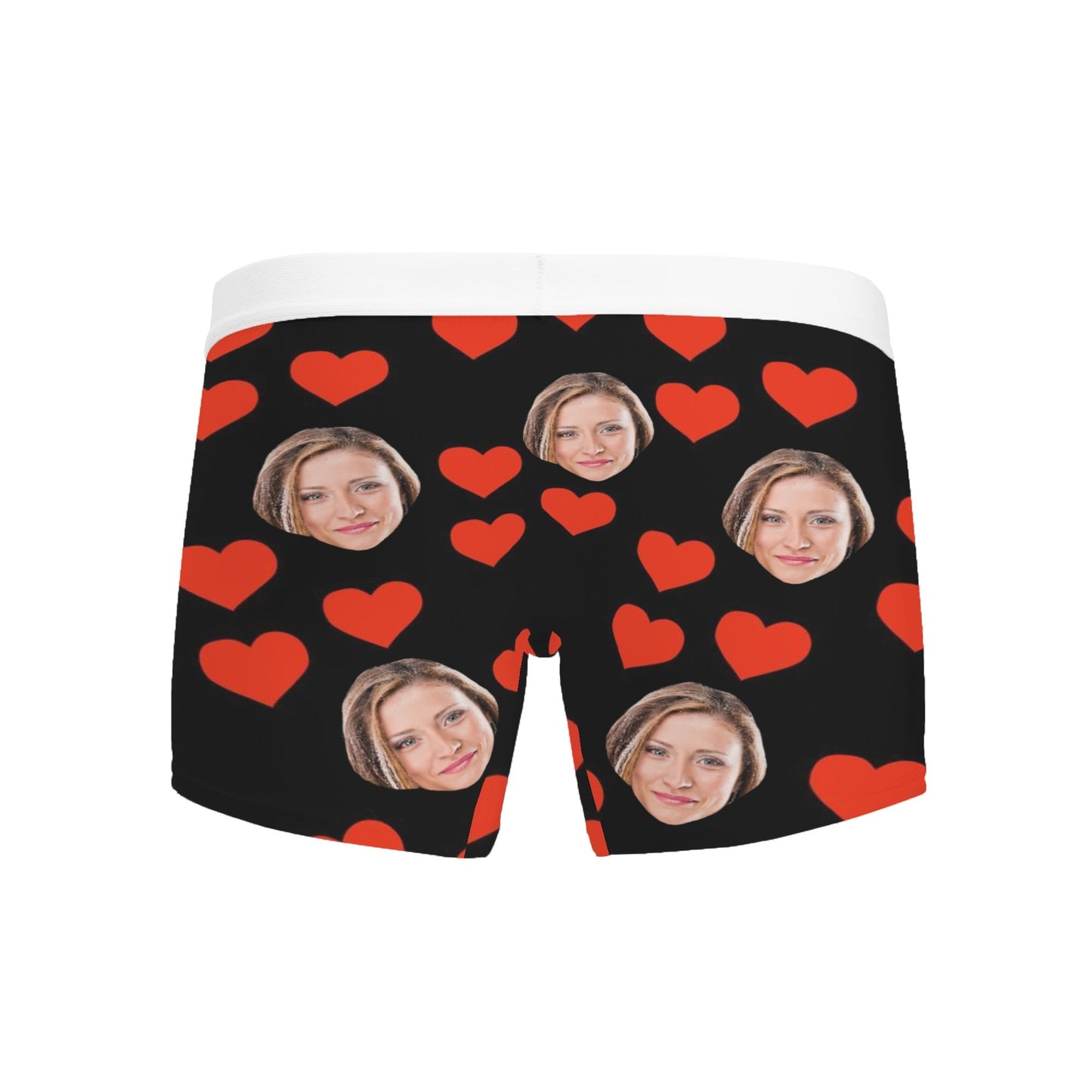 Durable Mens All Over Print Boxer Briefs in Polyester - Close-Fitting Design with Mesh Pouch and Secure Elastic Waistband