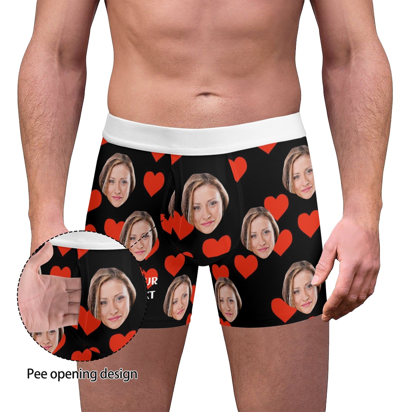 Durable Mens All Over Print Boxer Briefs in Polyester - Close-Fitting Design with Mesh Pouch and Secure Elastic Waistband