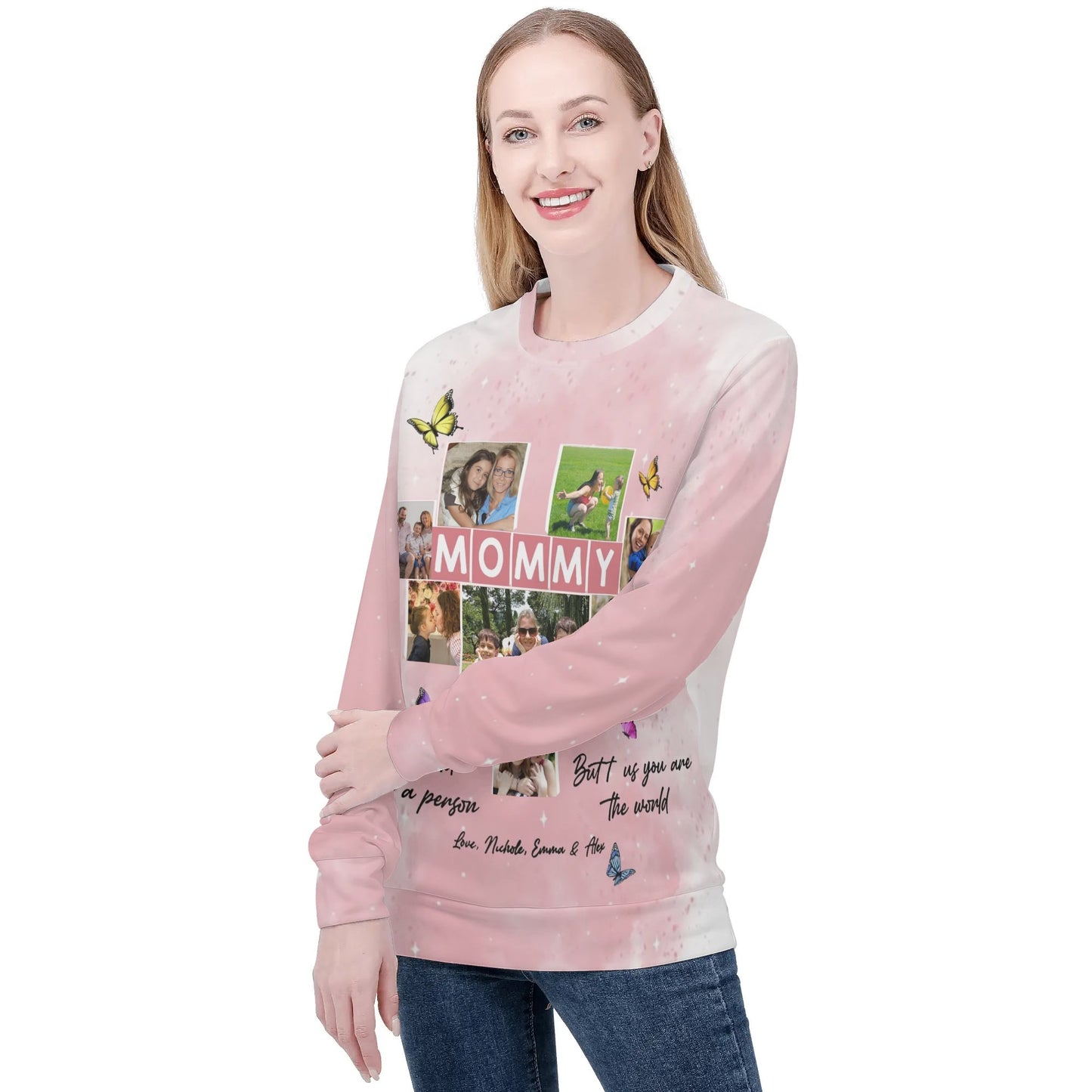 High-Quality Womens Polyester Pullover Sweatshirt | Soft & Lightweight | Breathable & Loose Fit | Perfect for Spring, Fall & Winter