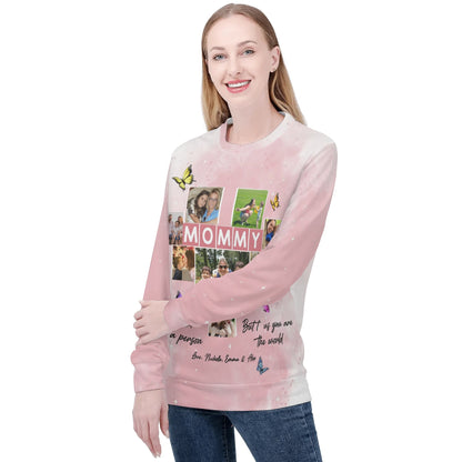 High-Quality Womens Polyester Pullover Sweatshirt | Soft & Lightweight | Breathable & Loose Fit | Perfect for Spring, Fall & Winter