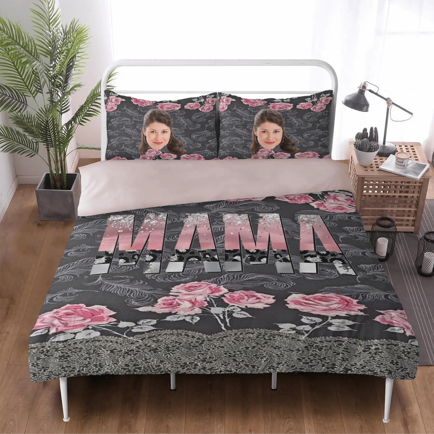 100% Polyester 3PC Bedding Set | Full Printed Duvet Cover & Pillowcases | Machine Washable | Twin, Queen, King Sizes