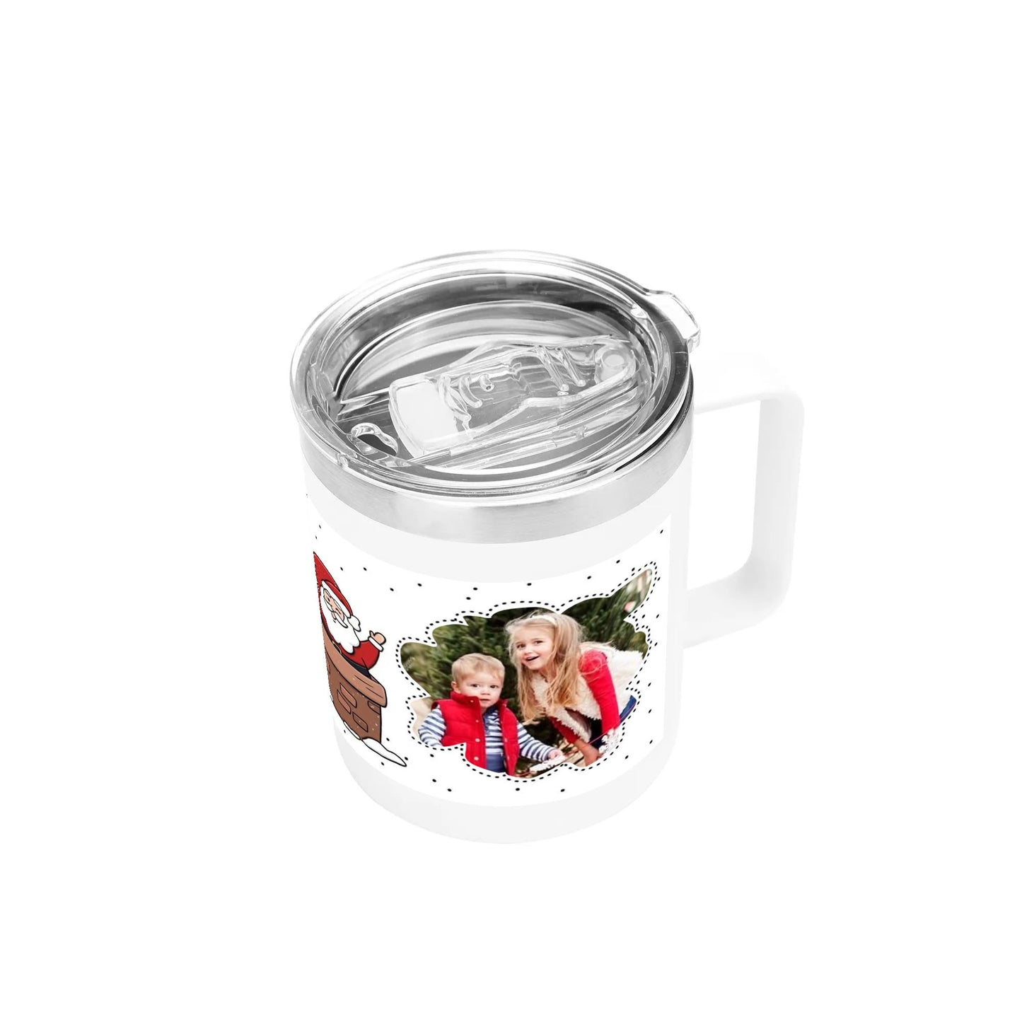 Custom 12oz Stainless Steel Coffee Mug with Lid & Handle - Ideal Gift for Pet Lovers & Special Occasions