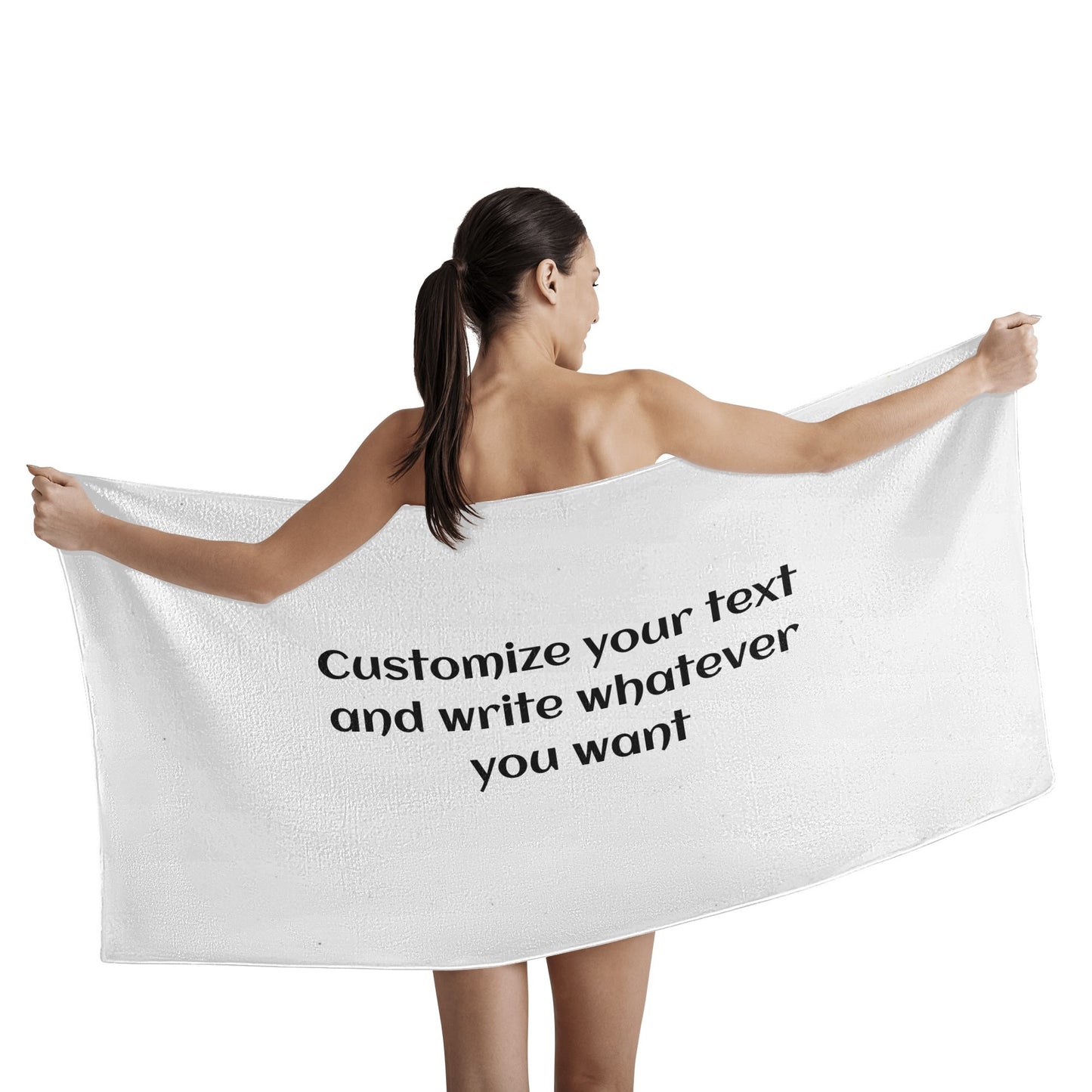 Ultra-Soft 80% Polyester & 20% Cotton Bath Towel - Perfect for Home, Beach & Gym