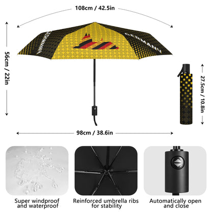 All Over Print Umbrella | Superior Quality Splicing Tape | Automatic Opening | Ergonomic Handle | Windproof & Sun Protection