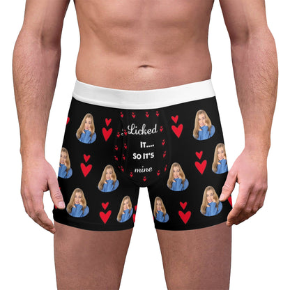 Mens High-Quality Polyester All Over Print Boxer Briefs with Mesh Pouch and Elastic Waistband