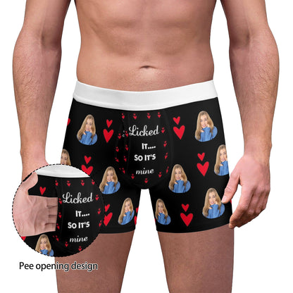 Mens High-Quality Polyester All Over Print Boxer Briefs with Mesh Pouch and Elastic Waistband