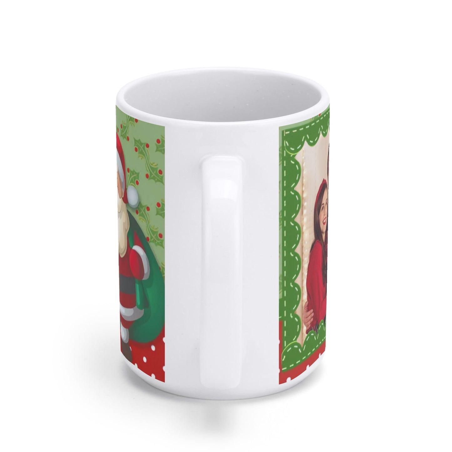 Premium Ceramic White Glossy Mug 15 oz | Perfect Size for Morning Brew | Easy Grip Handle