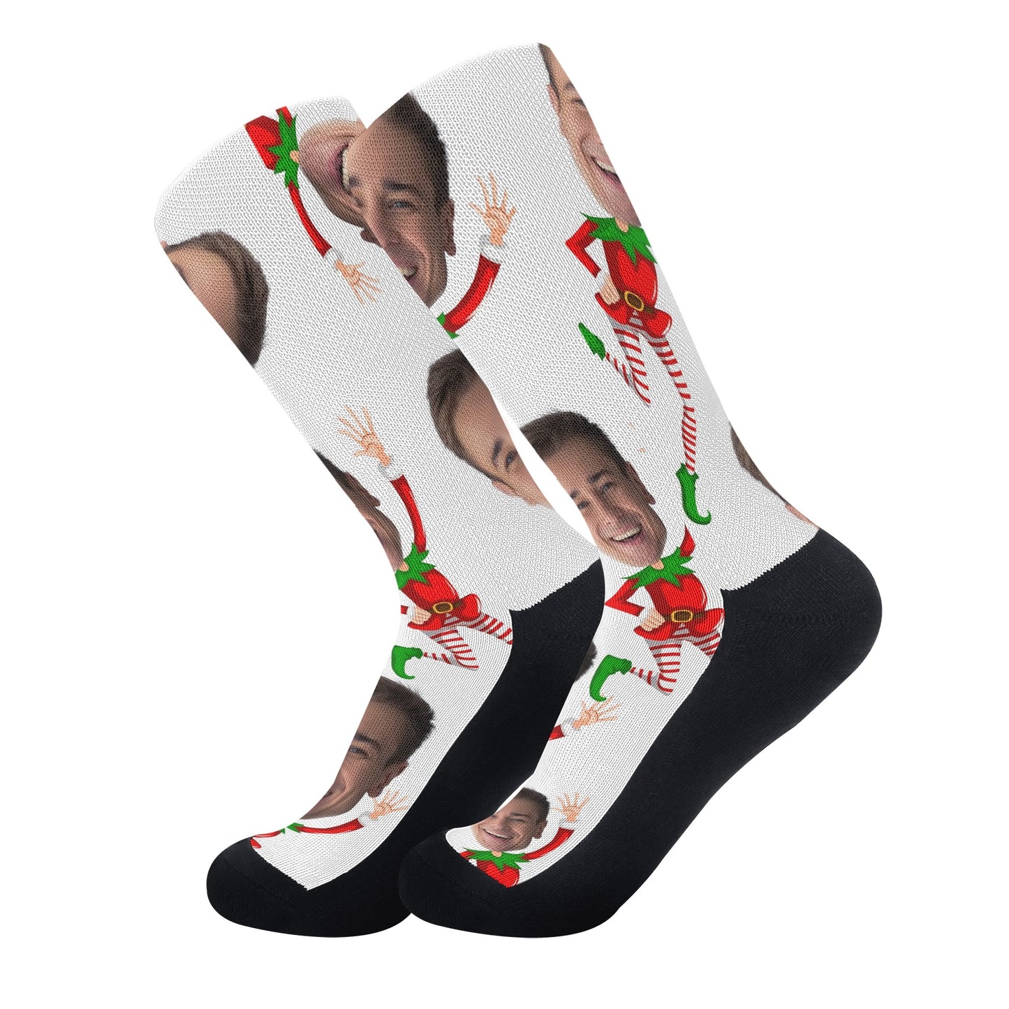 Polyester Cotton Blend Crew Socks - Reinforced Heel & Toe, Elastic Arch Support, Seamless Toe Closure - Great for Sports and Everyday Fashion