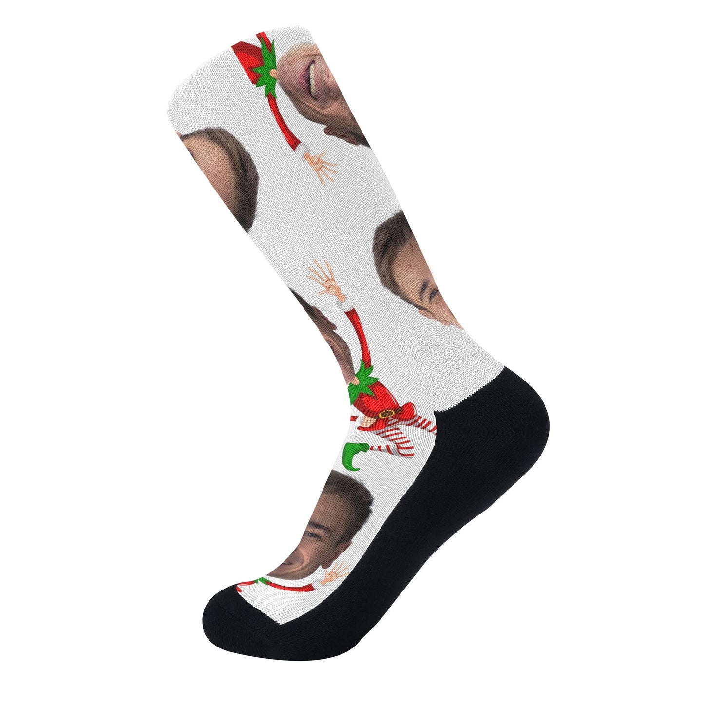 Polyester Cotton Blend Crew Socks - Reinforced Heel & Toe, Elastic Arch Support, Seamless Toe Closure - Great for Sports and Everyday Fashion