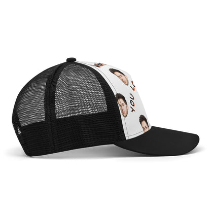 High-Quality Polyester Front Print Mesh Trucker Hats - Breathable Outdoor Snapback for Men, Women & Youth