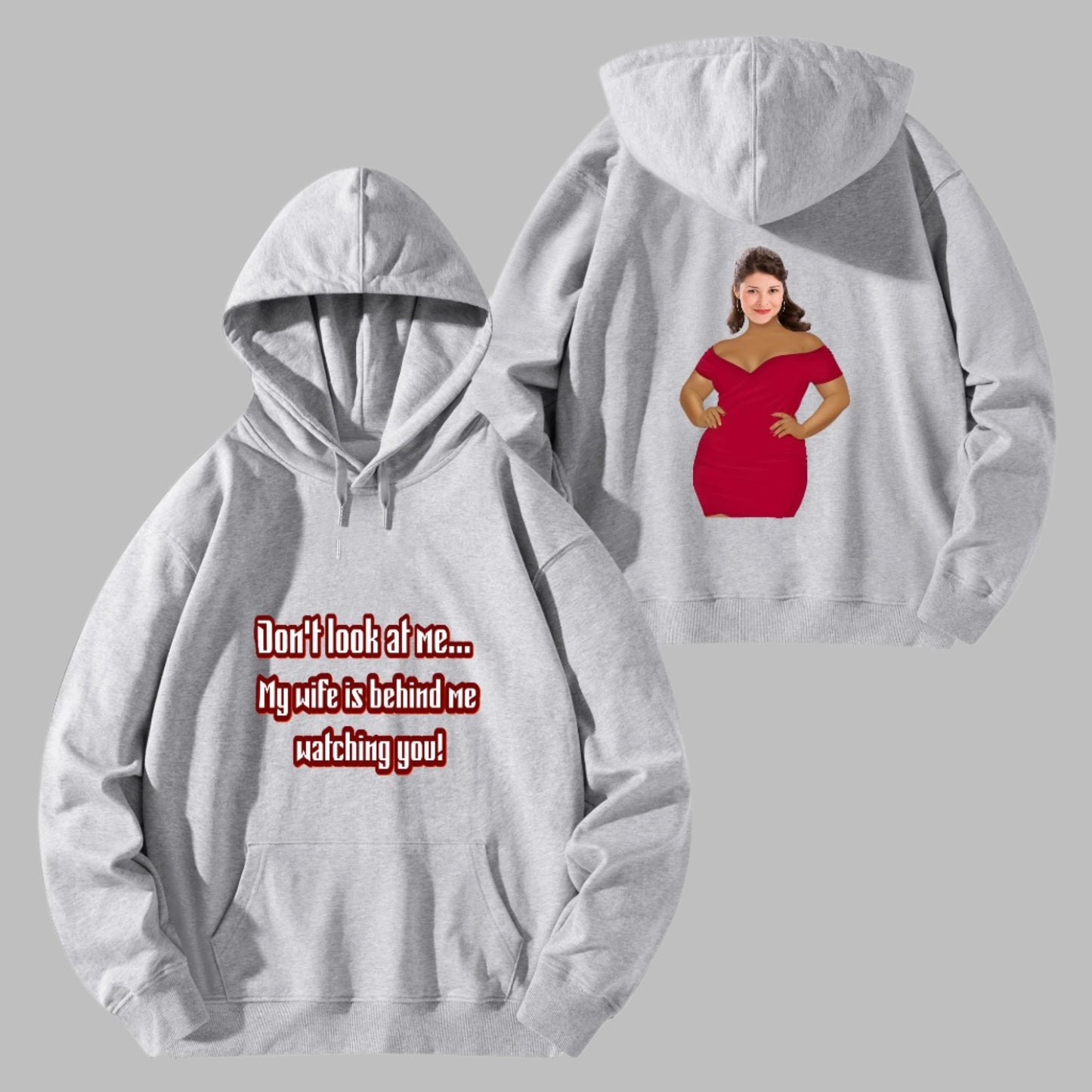 Unisex Cotton Hoodie with Front & Back Customized Printing Designs - Soft & Comfortable Casual Pullover for Men and Women