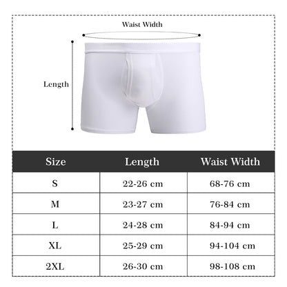 Mens High-Quality Polyester All Over Print Boxer Briefs with Mesh Pouch and Elastic Waistband