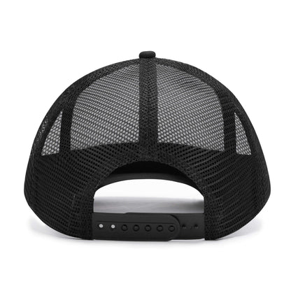 High-Quality Polyester Front Print Mesh Trucker Hats - Breathable Outdoor Snapback for Men, Women & Youth