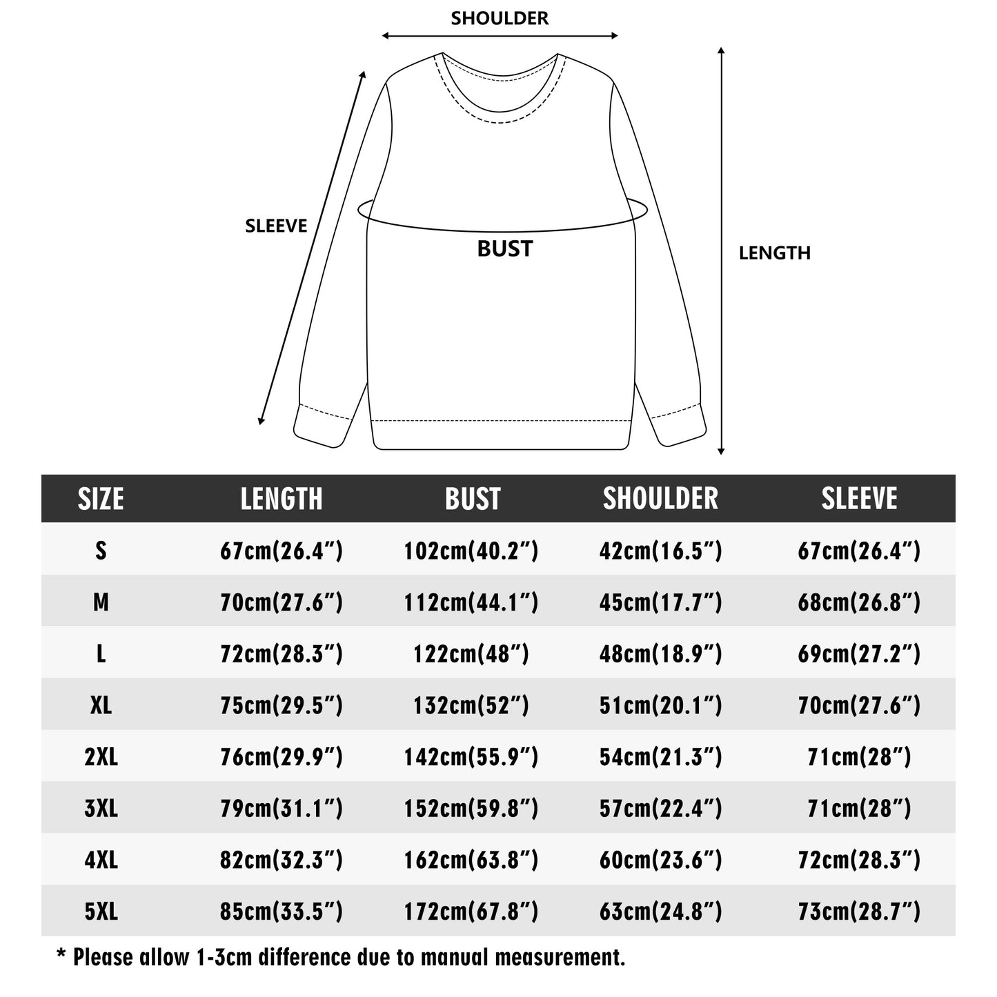 Soft & Breathable Unisex Custom Winter Christmas Pullover Sweatshirt - Perfect Gift for Men & Women