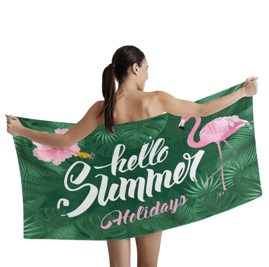 Ultra-Soft 80% Polyester & 20% Cotton Bath Towel - Perfect for Home, Beach & Gym