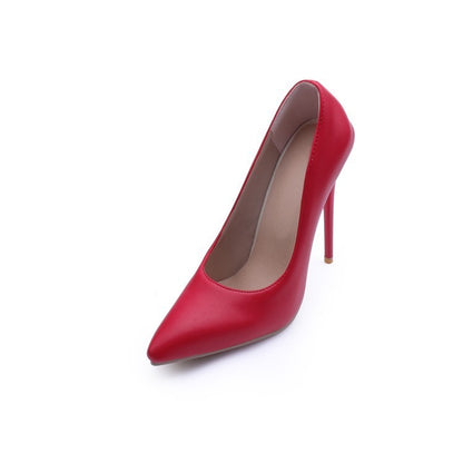 Stiletto Heel High Heels Pointed Toe Low-cut Shoes Women