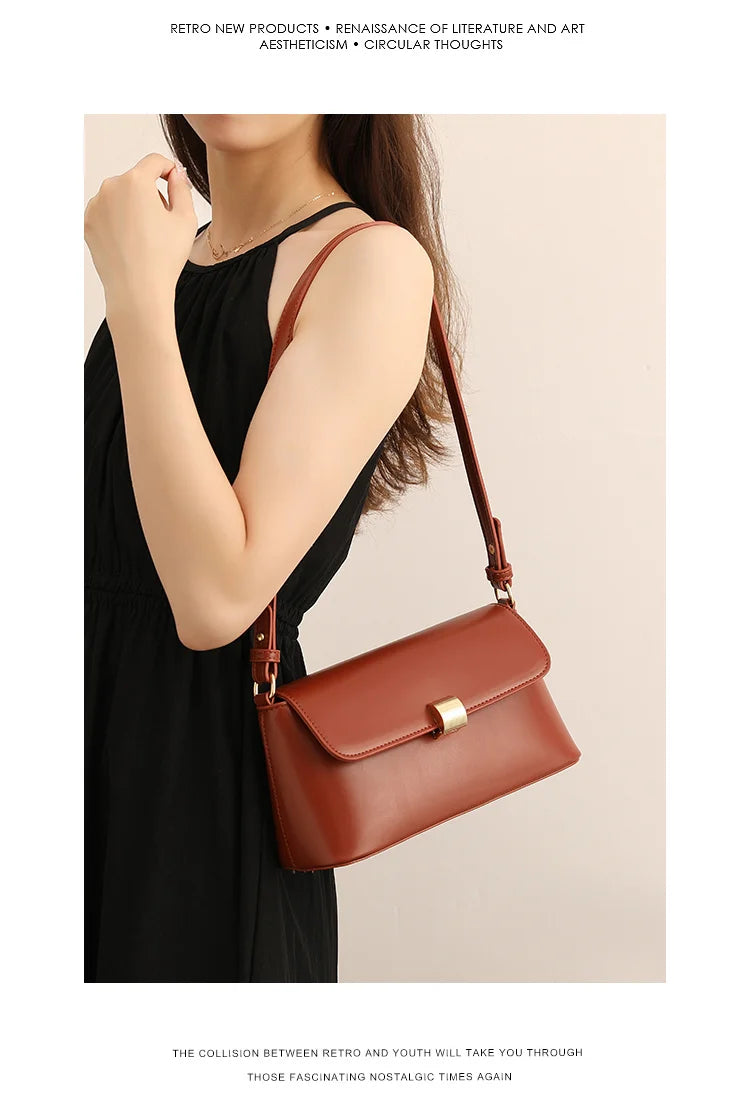 Women's Fashion Crossbody Bag - Square Aesthetics Hand Bag