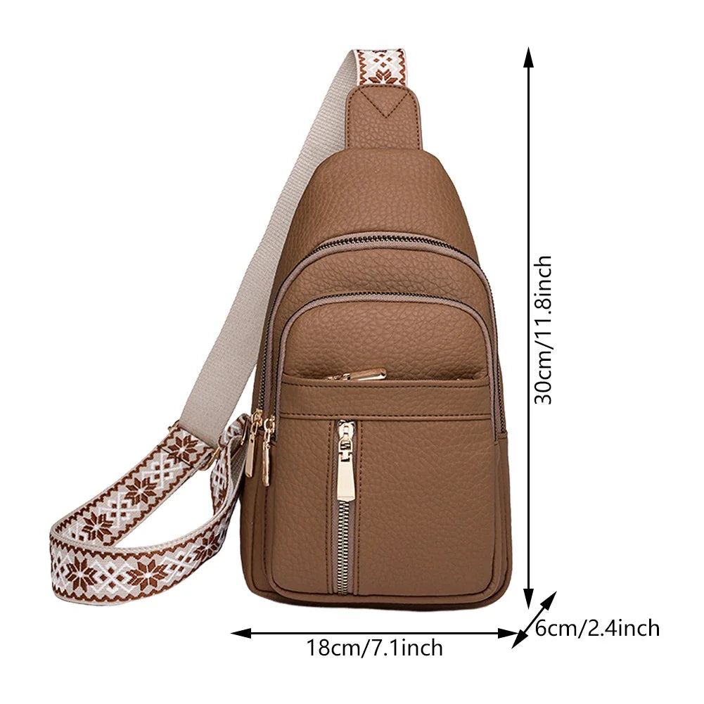 Women Anti Theft Shoulder Bag - Sports Casual Chest Bag