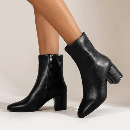 Ankle Boots for Women - Side Zipper - Fashion Pointed Shoes