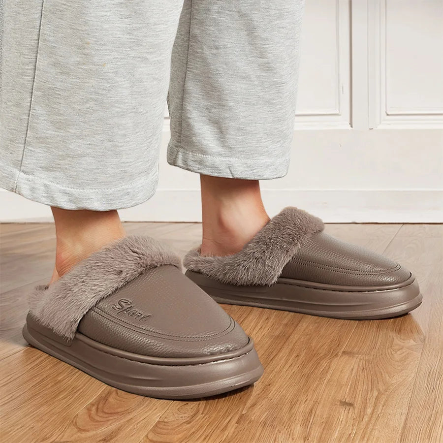 Men's Winter Home Slippers - Soft Warm Indoor Slippers - Comfort