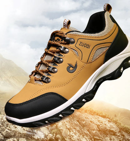 Men Leather Casual Shoes - Lightweight Walking Sports Shoes