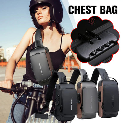 Anti Theft Chest Bag - Shoulder USB Charging Crossbody Package