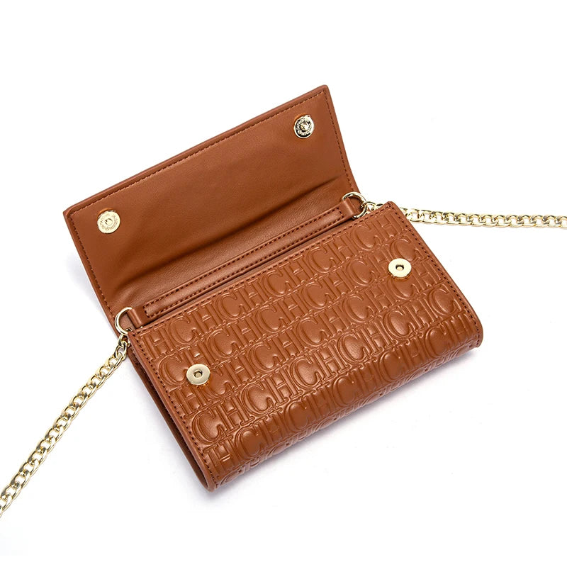 Women's Shoulder Bag - Magnetic Flip Chain Bag - Square Wallet