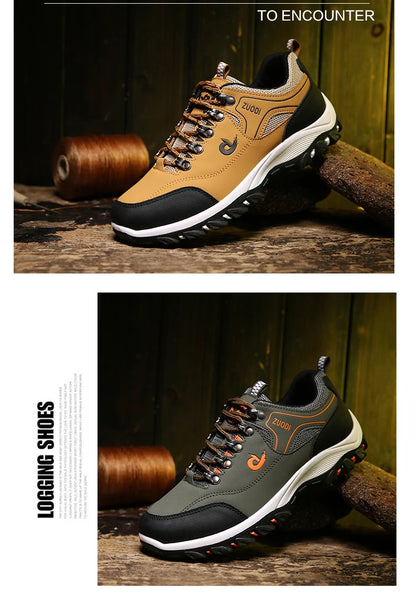 Men Leather Casual Shoes - Lightweight Walking Sports Shoes