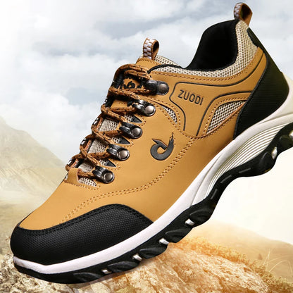 Men Leather Casual Shoes - Lightweight Walking Sports Shoes