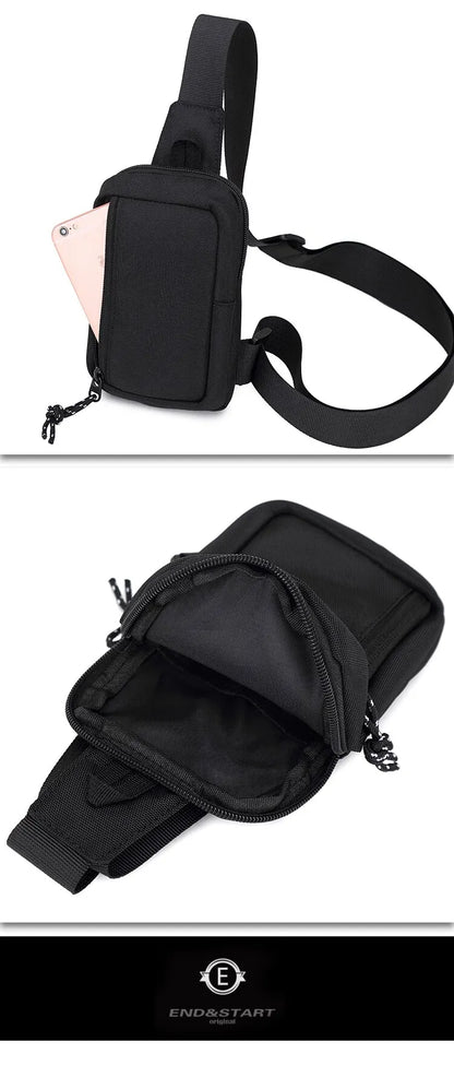 Crossbody Men's Bag - Mini Chest Bag - Diagonal Shoulder Bag