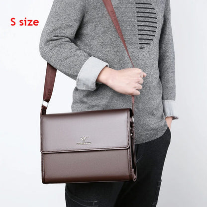 Leather Luxury Briefcases For Men - Work Business - Shoulder & Crossbody Bag