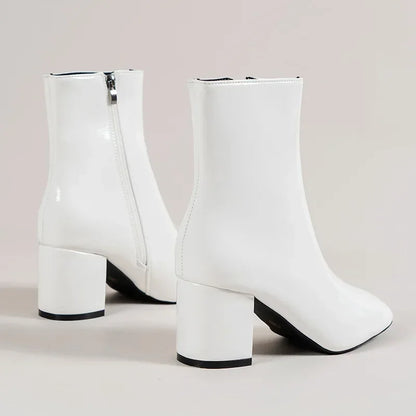 Ankle Boots for Women - Side Zipper - Fashion Pointed Shoes