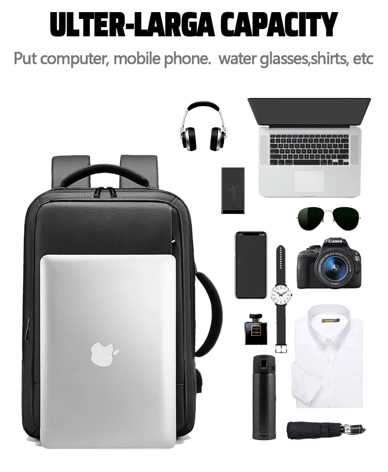 Business Bag - Travel Backpack - Waterproof Classic Backpack - USB Charging