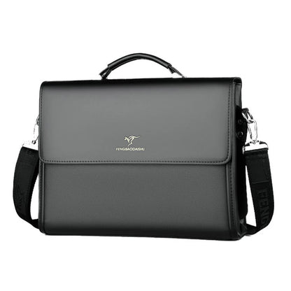 Leather Luxury Briefcases For Men - Work Business - Shoulder & Crossbody Bag