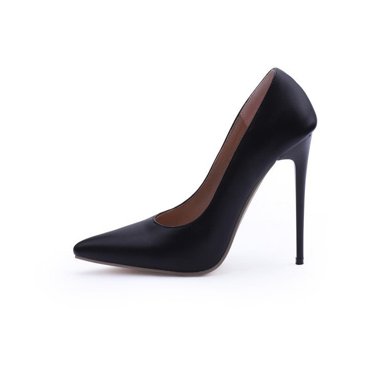 Stiletto Heel High Heels Pointed Toe Low-cut Shoes Women